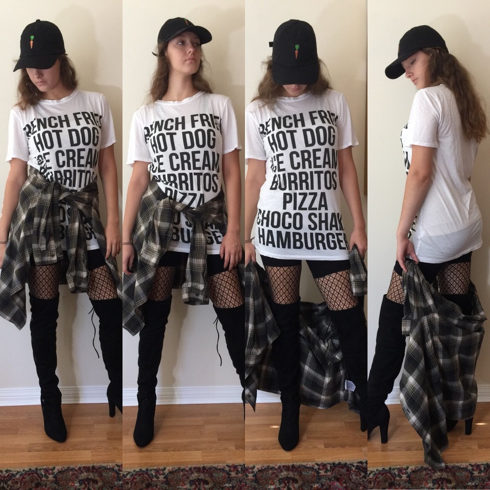 🌭🍟🍔🍦LONG FOOD T-SHIRT🍦🍔🍟🌭